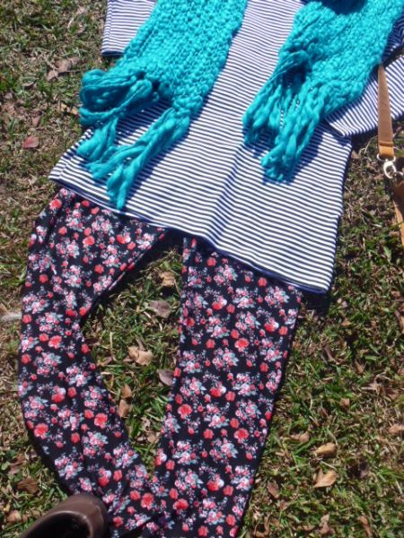 Leggin Floral Dark